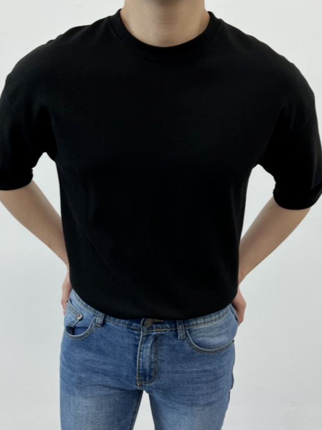 남자 머슬핏 반팔 티셔츠 어깨넓어보이는 반팔티 실크 구김없는 헬창옷 기능성 레이어드 3904