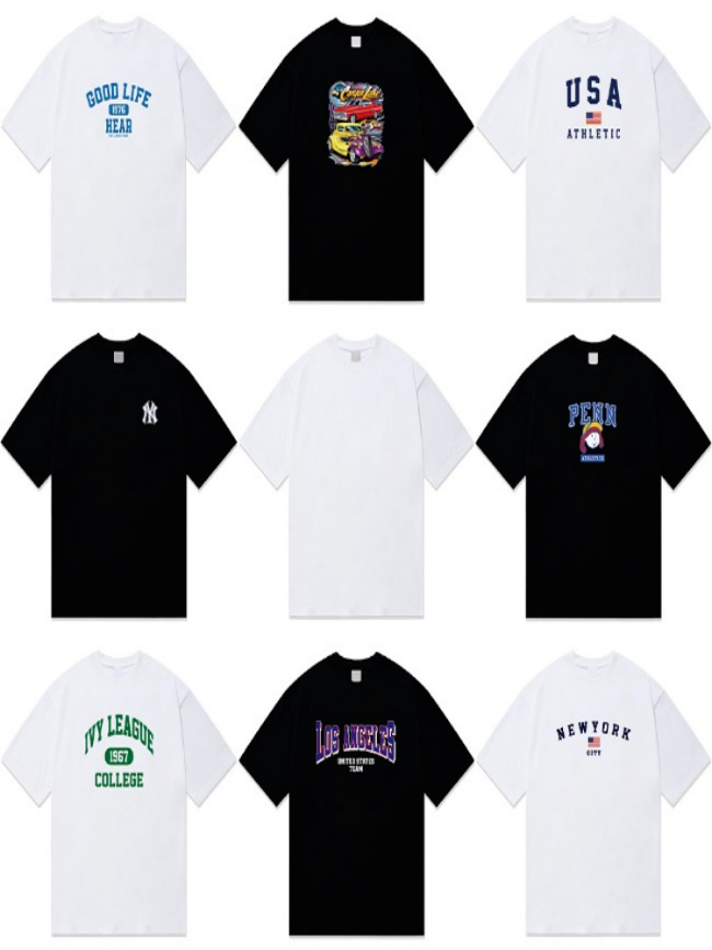 프린팅 오버핏 반팔 티셔츠 15TYPE