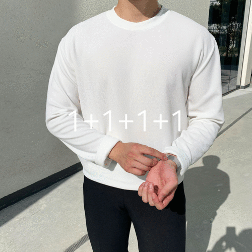 [1+1+1+1] 모찌 링클프리 쫀득스판 티셔츠