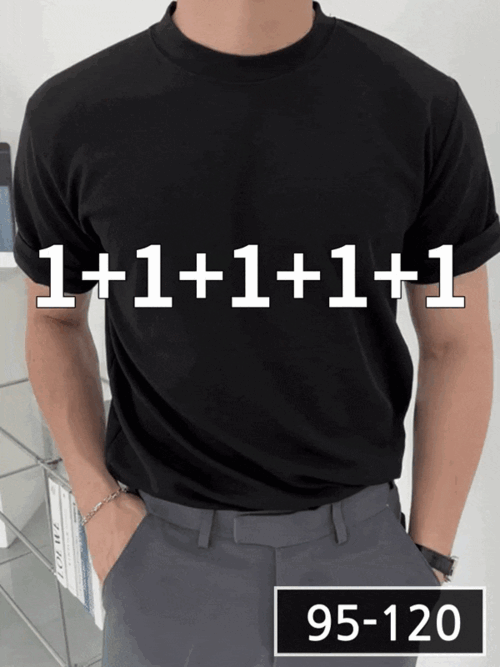 [1+1+1+1+1] 모찌 링클프리 쫀득스판 반팔 티셔츠 2234